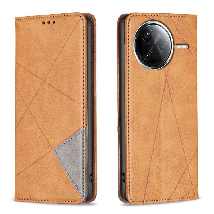 Rhombus Texture Magnetic Leather Phone Case, For Redmi 15 5G Global / 15 4G SEA 169.5mm, For Redmi A5 4G 171.7mm, For Redmi K80 / K80 Pro, For Redmi Note 14 Pro 4G, For Redmi Note 14 4G 163.25mm, For Redmi Note 14 5G                                    ...
