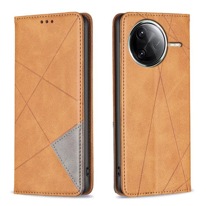 Rhombus Texture Magnetic Leather Phone Case, For Redmi 15 5G Global / 15 4G SEA 169.5mm, For Redmi A5 4G 171.7mm, For Redmi K80 / K80 Pro, For Redmi Note 14 Pro 4G, For Redmi Note 14 4G 163.25mm, For Redmi Note 14 5G                                    ...