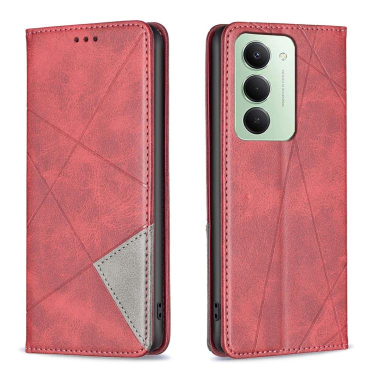 Rhombus Texture Magnetic Leather Phone Case, For Redmi 15 5G Global / 15 4G SEA 169.5mm, For Redmi A5 4G 171.7mm, For Redmi K80 / K80 Pro, For Redmi Note 14 Pro 4G, For Redmi Note 14 4G 163.25mm, For Redmi Note 14 5G                                    ...