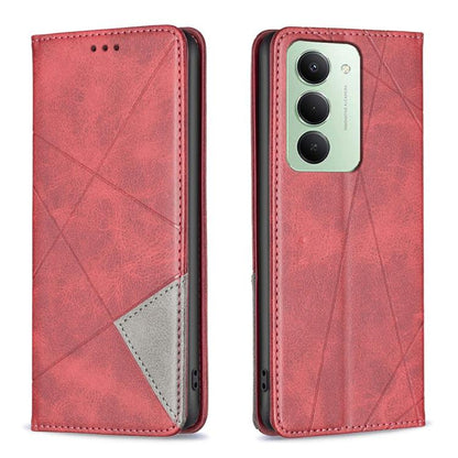 Rhombus Texture Magnetic Leather Phone Case, For Redmi 15 5G Global / 15 4G SEA 169.5mm, For Redmi A5 4G 171.7mm, For Redmi K80 / K80 Pro, For Redmi Note 14 Pro 4G, For Redmi Note 14 4G 163.25mm, For Redmi Note 14 5G                                    ...