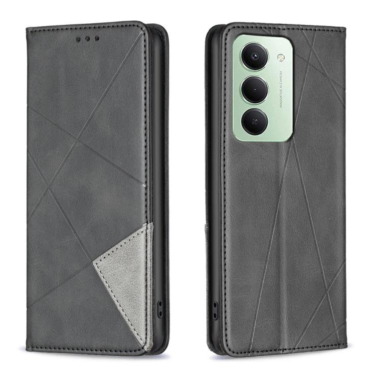 Rhombus Texture Magnetic Leather Phone Case, For Redmi 15 5G Global / 15 4G SEA 169.5mm, For Redmi A5 4G 171.7mm, For Redmi K80 / K80 Pro, For Redmi Note 14 Pro 4G, For Redmi Note 14 4G 163.25mm, For Redmi Note 14 5G                                    ...