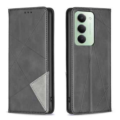 Rhombus Texture Magnetic Leather Phone Case, For Redmi 15 5G Global / 15 4G SEA 169.5mm, For Redmi A5 4G 171.7mm, For Redmi K80 / K80 Pro, For Redmi Note 14 Pro 4G, For Redmi Note 14 4G 163.25mm, For Redmi Note 14 5G                                    ...
