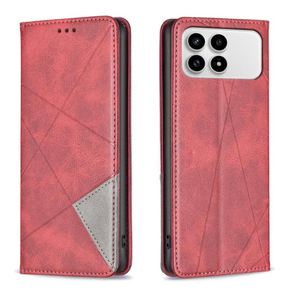 Rhombus Texture Magnetic Leather Phone Case, For Redmi K90 Max 5G, For Redmi A7 Pro 171mm / Poco C85x 5G, For Redmi 15a 5G, For Redmi Tubo 5 Max / Poco X8 Pro Max, For Redmi Tubo 5 / Poco X8 Pro 5G, For Redmi Note 15 5G Global 164mm                    ...