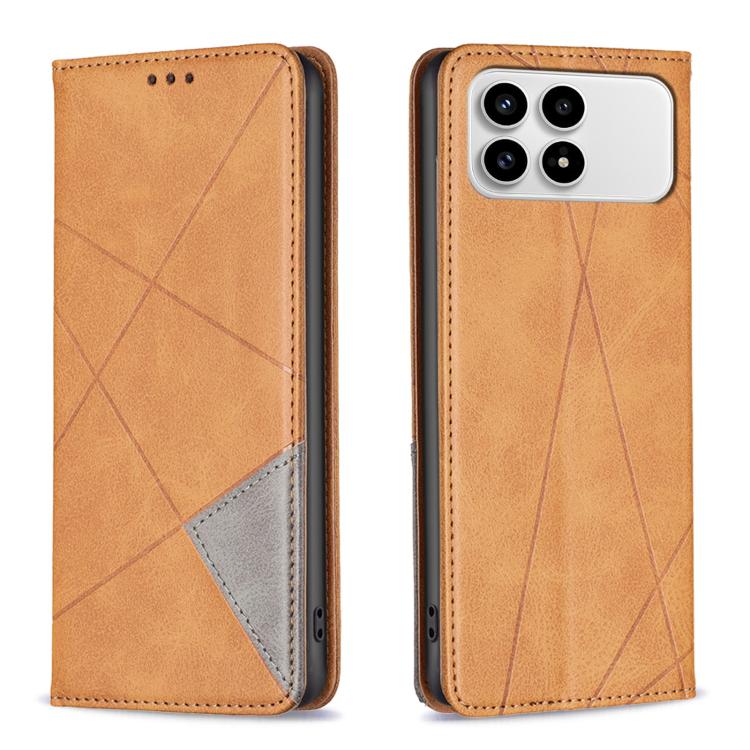 Rhombus Texture Magnetic Leather Phone Case, For Redmi K90 Max 5G, For Redmi A7 Pro 171mm / Poco C85x 5G, For Redmi 15a 5G, For Redmi Tubo 5 Max / Poco X8 Pro Max, For Redmi Tubo 5 / Poco X8 Pro 5G, For Redmi Note 15 5G Global 164mm                    ...