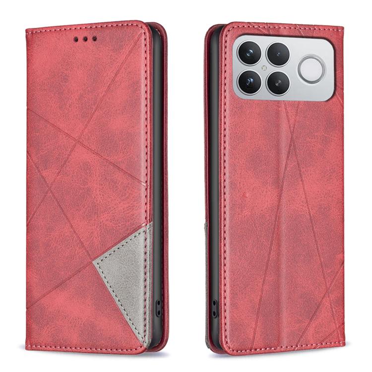 Rhombus Texture Magnetic Leather Phone Case, For Redmi K90 Max 5G, For Redmi A7 Pro 171mm / Poco C85x 5G, For Redmi 15a 5G, For Redmi Tubo 5 Max / Poco X8 Pro Max, For Redmi Tubo 5 / Poco X8 Pro 5G, For Redmi Note 15 5G Global 164mm                    ...