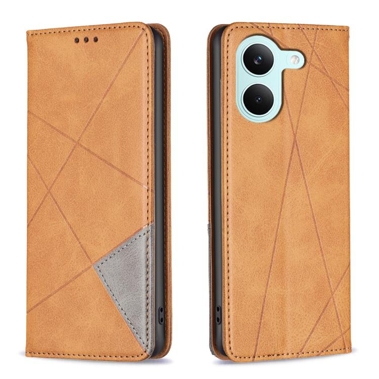 Rhombus Texture Magnetic Leather Phone Case, For Redmi K90 Max 5G, For Redmi A7 Pro 171mm / Poco C85x 5G, For Redmi 15a 5G, For Redmi Tubo 5 Max / Poco X8 Pro Max, For Redmi Tubo 5 / Poco X8 Pro 5G, For Redmi Note 15 5G Global 164mm                    ...