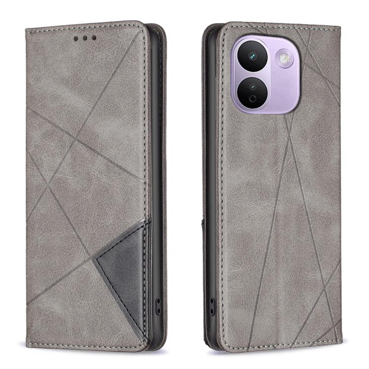 Rhombus Texture Magnetic Leather Phone Case, For Redmi 15C 5G/4G Global 171/Poco C85 4G, For Redmi Note 17 Pro 5G Global 163mm, For Redmi Note 17 Pro+ 5G Global 163mm, For Redmi K100 Pro Max 5G, For Redmi 17 4G / 5G Global 170mm                        ...