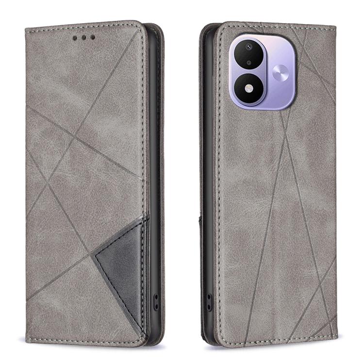 Rhombus Texture Magnetic Leather Phone Case, For Redmi 15C 5G/4G Global 171/Poco C85 4G, For Redmi Note 17 Pro 5G Global 163mm, For Redmi Note 17 Pro+ 5G Global 163mm, For Redmi K100 Pro Max 5G, For Redmi 17 4G / 5G Global 170mm                        ...