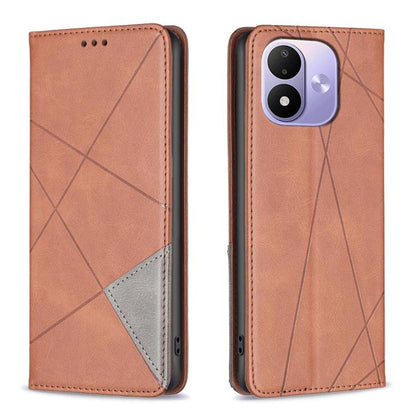 Rhombus Texture Magnetic Leather Phone Case, For Redmi 15C 5G/4G Global 171/Poco C85 4G, For Redmi Note 17 Pro 5G Global 163mm, For Redmi Note 17 Pro+ 5G Global 163mm, For Redmi K100 Pro Max 5G, For Redmi 17 4G / 5G Global 170mm                        ...