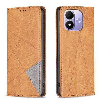 Rhombus Texture Magnetic Leather Phone Case, For Redmi 15C 5G/4G Global 171/Poco C85 4G, For Redmi Note 17 Pro 5G Global 163mm, For Redmi Note 17 Pro+ 5G Global 163mm, For Redmi K100 Pro Max 5G, For Redmi 17 4G / 5G Global 170mm                        ...