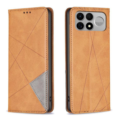 Rhombus Texture Magnetic Leather Phone Case, For Redmi 15C 5G/4G Global 171/Poco C85 4G, For Redmi Note 17 Pro 5G Global 163mm, For Redmi Note 17 Pro+ 5G Global 163mm, For Redmi K100 Pro Max 5G, For Redmi 17 4G / 5G Global 170mm                        ...