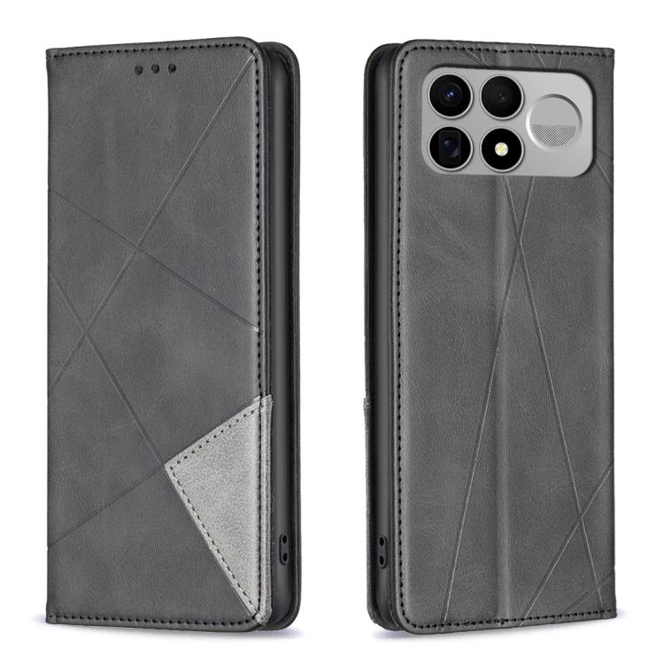 Rhombus Texture Magnetic Leather Phone Case, For Redmi 15C 5G/4G Global 171/Poco C85 4G, For Redmi Note 17 Pro 5G Global 163mm, For Redmi Note 17 Pro+ 5G Global 163mm, For Redmi K100 Pro Max 5G, For Redmi 17 4G / 5G Global 170mm                        ...