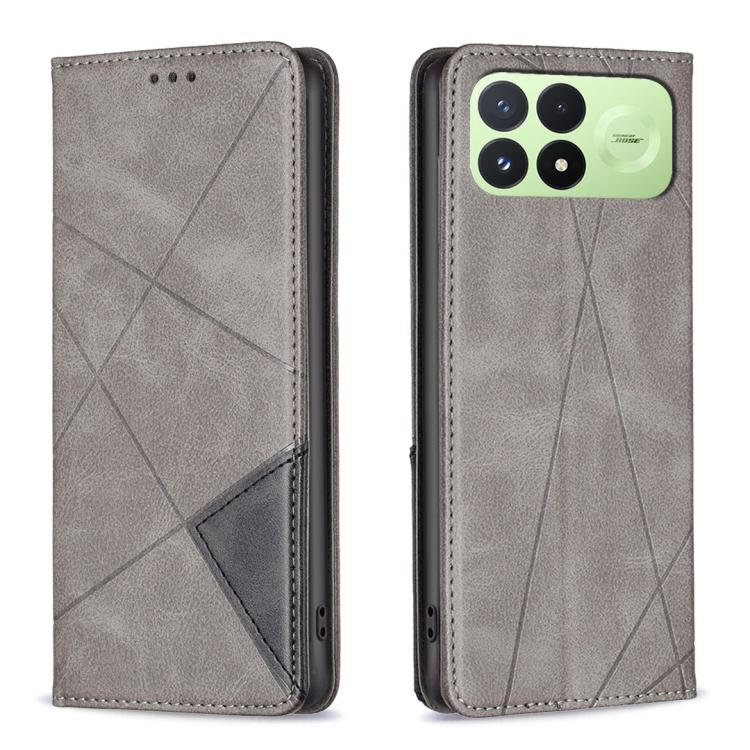 Rhombus Texture Magnetic Leather Phone Case, For Redmi 15C 5G/4G Global 171/Poco C85 4G, For Redmi Note 17 Pro 5G Global 163mm, For Redmi Note 17 Pro+ 5G Global 163mm, For Redmi K100 Pro Max 5G, For Redmi 17 4G / 5G Global 170mm                        ...