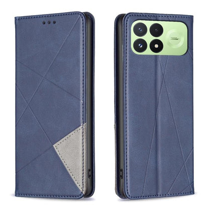 Rhombus Texture Magnetic Leather Phone Case, For Redmi 15C 5G/4G Global 171/Poco C85 4G, For Redmi Note 17 Pro 5G Global 163mm, For Redmi Note 17 Pro+ 5G Global 163mm, For Redmi K100 Pro Max 5G, For Redmi 17 4G / 5G Global 170mm                        ...