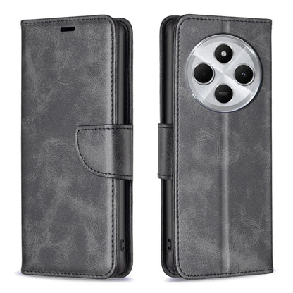 Lambskin Texture Pure Color Flip Leather Phone Case, For Redmi 14C 4G