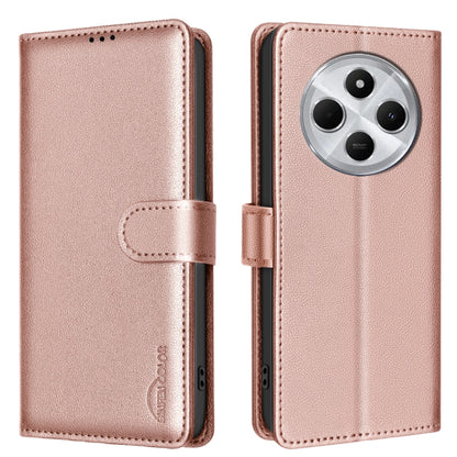 Litchi Texture RFID Anti-theft Leather Phone Case, For Redmi 14C 4G