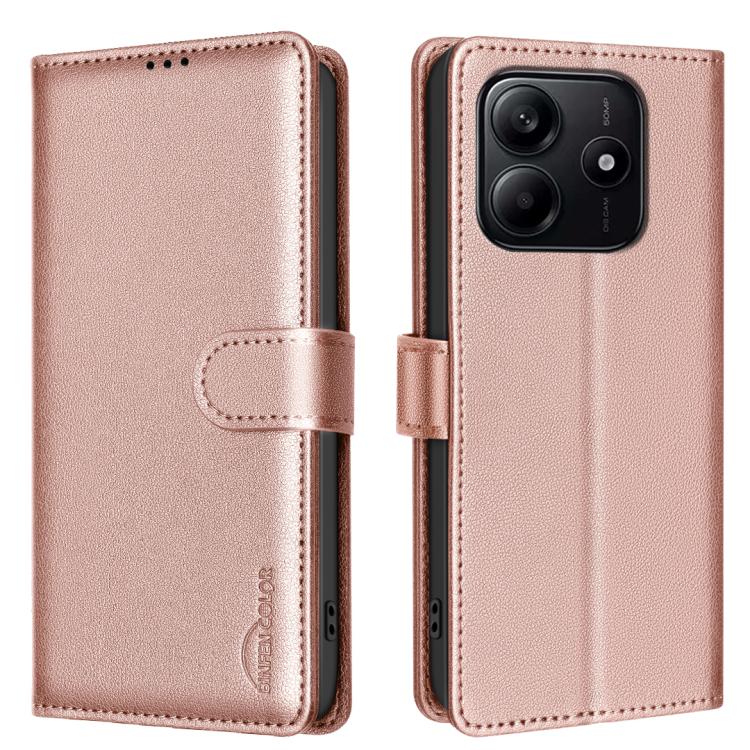 Litchi Texture RFID Anti-theft Leather Phone Case, For Redmi K80 / K80 Pro, For Redmi Turbo 4, For Redmi Note 14 Pro 4G, For Redmi Note 14 4G 163.25mm, For Redmi Note 14 5G, For Redmi 14C 4G