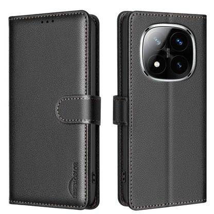 Litchi Texture RFID Anti-theft Leather Phone Case, For Redmi K80 / K80 Pro, For Redmi Turbo 4, For Redmi Note 14 Pro 4G, For Redmi Note 14 4G 163.25mm, For Redmi Note 14 5G, For Redmi 14C 4G