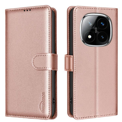 Litchi Texture RFID Anti-theft Leather Phone Case, For Redmi K80 / K80 Pro, For Redmi Turbo 4, For Redmi Note 14 Pro 4G, For Redmi Note 14 4G 163.25mm, For Redmi Note 14 5G, For Redmi 14C 4G