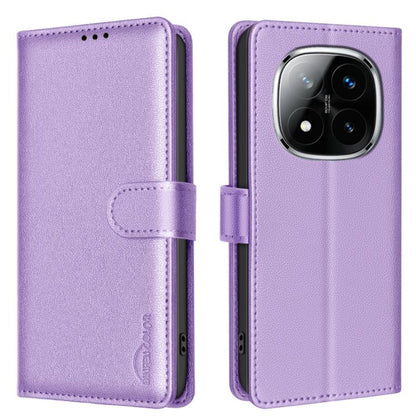 Litchi Texture RFID Anti-theft Leather Phone Case, For Redmi K80 / K80 Pro, For Redmi Turbo 4, For Redmi Note 14 Pro 4G, For Redmi Note 14 4G 163.25mm, For Redmi Note 14 5G, For Redmi 14C 4G