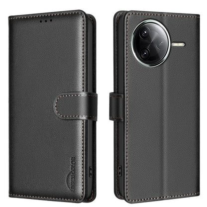 Litchi Texture RFID Anti-theft Leather Phone Case, For Redmi K80 / K80 Pro, For Redmi Turbo 4, For Redmi Note 14 Pro 4G, For Redmi Note 14 4G 163.25mm, For Redmi Note 14 5G, For Redmi 14C 4G