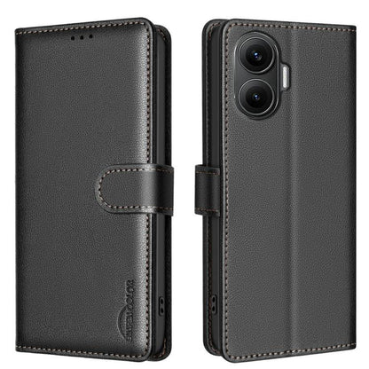 Litchi Texture RFID Anti-theft Leather Phone Case, For Redmi K90 Max 5G, For Redmi A7 Pro 171mm / Poco C85x 5G, For Redmi 15a 5G, For Redmi Tubo 5 Max / Poco X8 Pro Max, For Redmi Tubo 5 / Poco X8 Pro 5G, For Redmi Note 15 5G Global 164mm              ...
