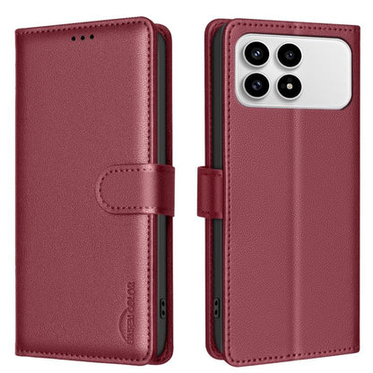 Litchi Texture RFID Anti-theft Leather Phone Case, For Redmi K90 Max 5G, For Redmi A7 Pro 171mm / Poco C85x 5G, For Redmi 15a 5G, For Redmi Tubo 5 Max / Poco X8 Pro Max, For Redmi Tubo 5 / Poco X8 Pro 5G, For Redmi Note 15 5G Global 164mm              ...