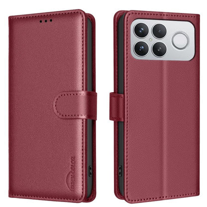 Litchi Texture RFID Anti-theft Leather Phone Case, For Redmi K90 Max 5G, For Redmi A7 Pro 171mm / Poco C85x 5G, For Redmi 15a 5G, For Redmi Tubo 5 Max / Poco X8 Pro Max, For Redmi Tubo 5 / Poco X8 Pro 5G, For Redmi Note 15 5G Global 164mm              ...