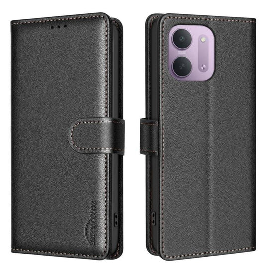 Litchi Texture RFID Anti-theft Leather Phone Case, For Redmi 15C 5G/4G Global 171/Poco C85 4G, For Redmi Note 17 Pro 5G Global 163mm, For Redmi Note 17 Pro+ 5G Global 163mm, For Redmi K90 Pro Max/K100 Pro Max, For Redmi 17 4G / 5G Global 170mm         ...