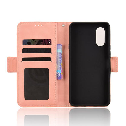 Skin Feel Calf Texture Card Slots Leather Phone Case, For Fujitsu Arrows We3, For Fujitsu Arrows Alpha F-51F, For Fujitsu Arrows We2, For Fujitsu Arrows We2 Plus