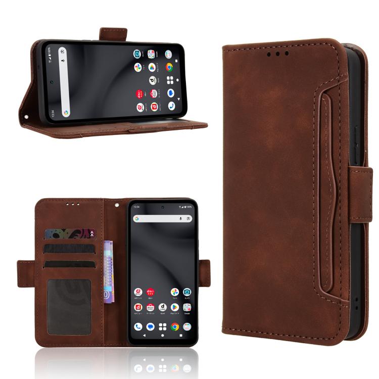 Skin Feel Calf Texture Card Slots Leather Phone Case, For Fujitsu Arrows We3, For Fujitsu Arrows Alpha F-51F, For Fujitsu Arrows We2, For Fujitsu Arrows We2 Plus