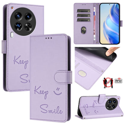 Smile Embossing RFID Leather Phone Case, For Tecno Camon 50 Pro 4G, For Tecno Camon 50 4G, For Tecno Spark Slim 5G, For Tecno Pop 10 / Infinix Smart 10 4G, For Tecno Camon 40 Pro 4G, For Tecno Camon 40 Premier, For Tecno Camon 40 4G                    ...
