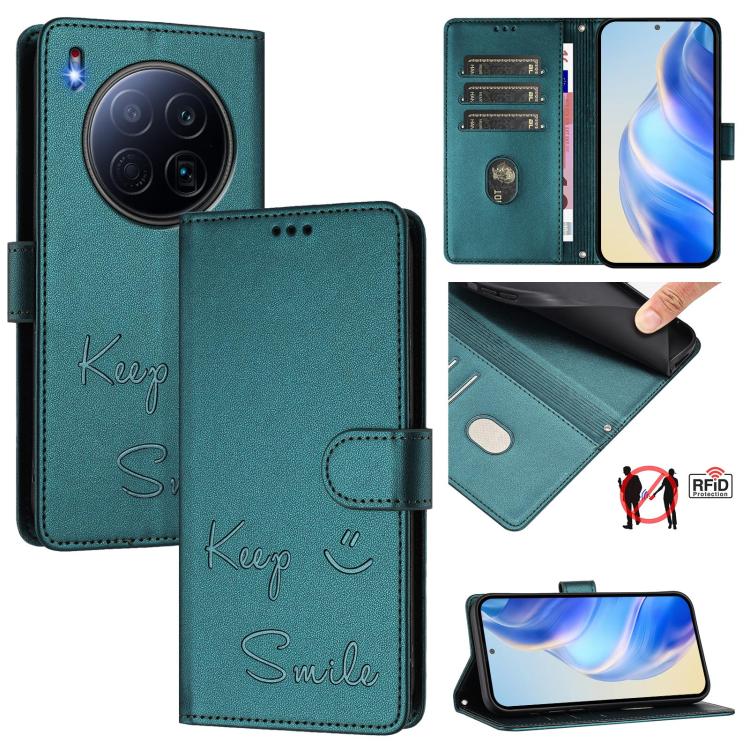 Smile Embossing RFID Leather Phone Case, For Tecno Camon 50 Pro 4G, For Tecno Camon 50 4G, For Tecno Spark Slim 5G, For Tecno Pop 10 / Infinix Smart 10 4G, For Tecno Camon 40 Pro 4G, For Tecno Camon 40 Premier, For Tecno Camon 40 4G                    ...