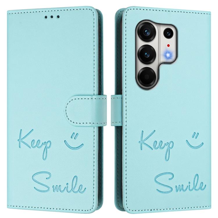 Smile Embossing RFID Leather Phone Case, For Tecno Camon 50 Pro 4G, For Tecno Camon 50 4G, For Tecno Spark Slim 5G, For Tecno Pop 10 / Infinix Smart 10 4G, For Tecno Camon 40 Pro 4G, For Tecno Camon 40 Premier, For Tecno Camon 40 4G                    ...