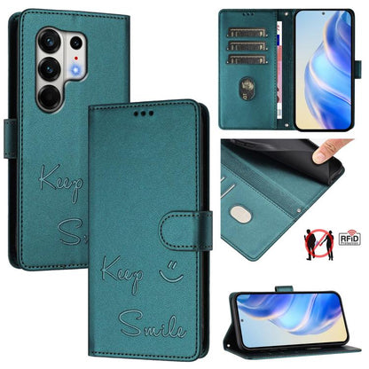 Smile Embossing RFID Leather Phone Case, For Tecno Camon 50 Pro 4G, For Tecno Camon 50 4G, For Tecno Spark Slim 5G, For Tecno Pop 10 / Infinix Smart 10 4G, For Tecno Camon 40 Pro 4G, For Tecno Camon 40 Premier, For Tecno Camon 40 4G                    ...