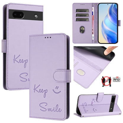 Smile Embossing RFID Leather Phone Case, For Google Pixel 11 Pro XL, For Google Pixel 11 Pro / 11, For Google Pixel 10 Pro XL 5G Global, For Google Pixel 10 5G / 10 Pro 5G Global, For Google Pixel 9a, For Google Pixel 9 Pro XL                          ...