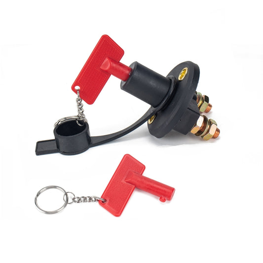 200A Car Battery Selector Isolator Disconnect Rotary Switch Cut with 2 Keys, A2985