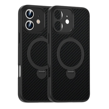 Carbon Fiber MagSafe 360 Degree Rotating Holder Phone Case, For iPhone 18 Pro / 17 Pro, For iPhone 18 Pro Max / 17 Pro Max, For iPhone 17, For iPhone 17 Air, For iPhone 16 Pro Max, For iPhone 16 Pro, For iPhone 16 Plus, For iPhone 16                   ...