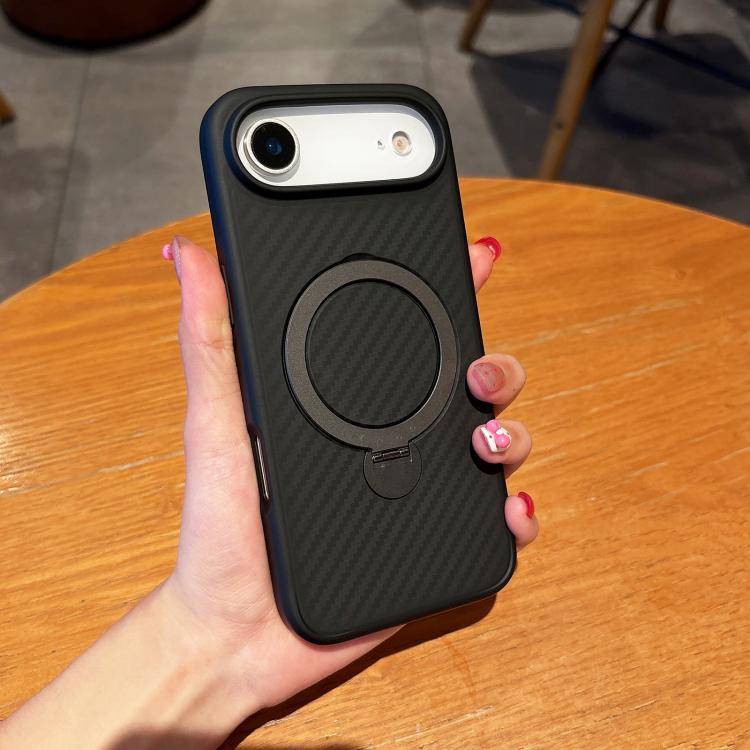 Carbon Fiber MagSafe 360 Degree Rotating Holder Phone Case, For iPhone 18 Pro / 17 Pro, For iPhone 18 Pro Max / 17 Pro Max, For iPhone 17, For iPhone 17 Air, For iPhone 16 Pro Max, For iPhone 16 Pro, For iPhone 16 Plus, For iPhone 16                   ...