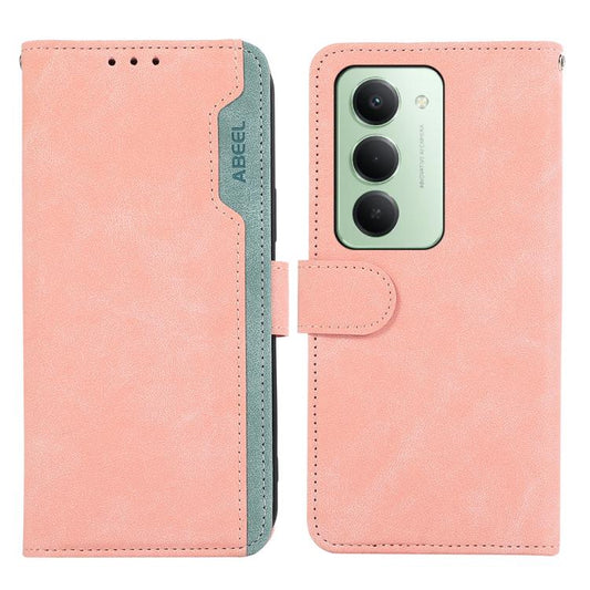 ABEEL Color Block Magnetic RFID Leather Phone Case, For Redmi 15 5G Global / 15 4G SEA, For Redmi 15 5G / 4G EU 171mm, For Redmi 13x, For Redmi A5 4G 173.3mm, For Redmi A5 4G 171.7mm / Poco C71, For Redmi Note 14S 4G, For Redmi K80 / K80 Pro