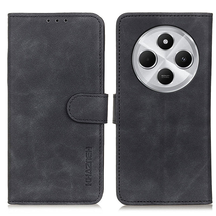 KHAZNEH Retro Texture Flip Leather Phone Case, For Redmi Turbo 4, For Redmi Note 14 Pro 4G, For Redmi Note 14 4G 163.25mm, For Redmi 14C 4G