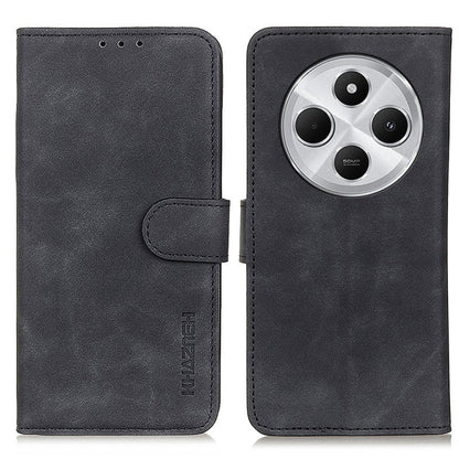 KHAZNEH Retro Texture Flip Leather Phone Case, For Redmi Turbo 4, For Redmi Note 14 Pro 4G, For Redmi Note 14 4G 163.25mm, For Redmi 14C 4G
