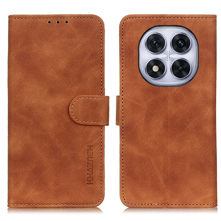 KHAZNEH Retro Texture Flip Leather Phone Case, For Redmi Turbo 4, For Redmi Note 14 Pro 4G, For Redmi Note 14 4G 163.25mm, For Redmi 14C 4G
