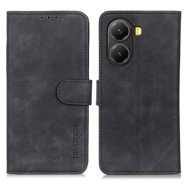 KHAZNEH Retro Texture Flip Leather Phone Case, For Redmi Turbo 4, For Redmi Note 14 Pro 4G, For Redmi Note 14 4G 163.25mm, For Redmi 14C 4G