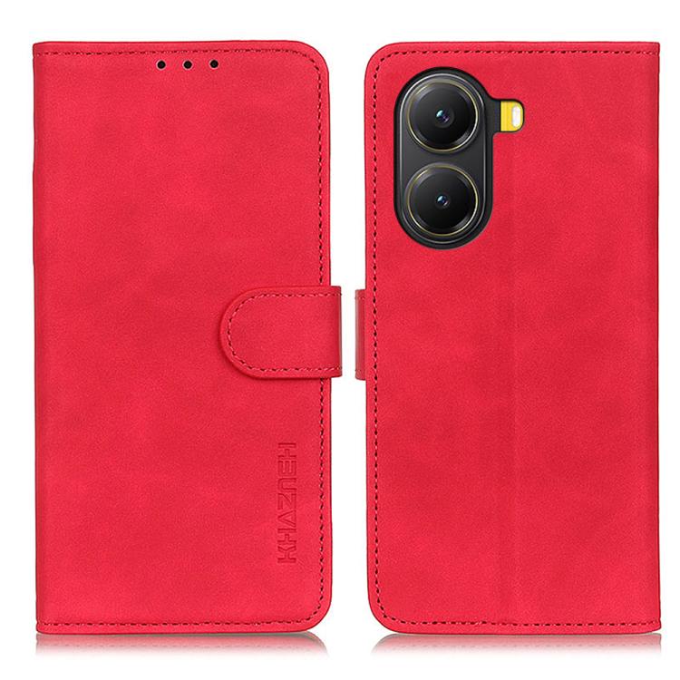 KHAZNEH Retro Texture Flip Leather Phone Case, For Redmi Turbo 4, For Redmi Note 14 Pro 4G, For Redmi Note 14 4G 163.25mm, For Redmi 14C 4G