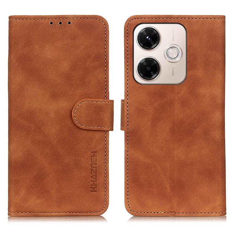 KHAZNEH Retro Texture Flip Leather Phone Case, For Redmi A7 Pro 171mm/Poco C85x 5G, For Redmi Turbo 5 Max / Poco X8 Pro Max, For Redmi Turbo 5 5G / Poco X8 Pro 5G, For Redmi Note 15 Pro+ 5G Global 163.3, For Redmi Note 15 5G Global 164mm               ...