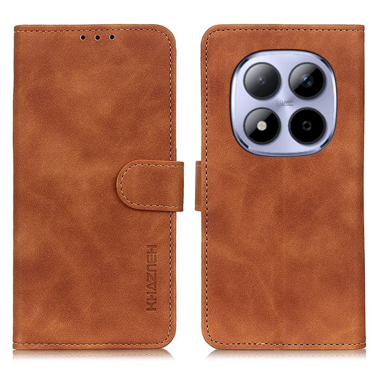KHAZNEH Retro Texture Flip Leather Phone Case, For Redmi A7 Pro 171mm/Poco C85x 5G, For Redmi Turbo 5 Max / Poco X8 Pro Max, For Redmi Turbo 5 5G / Poco X8 Pro 5G, For Redmi Note 15 Pro+ 5G Global 163.3, For Redmi Note 15 5G Global 164mm               ...