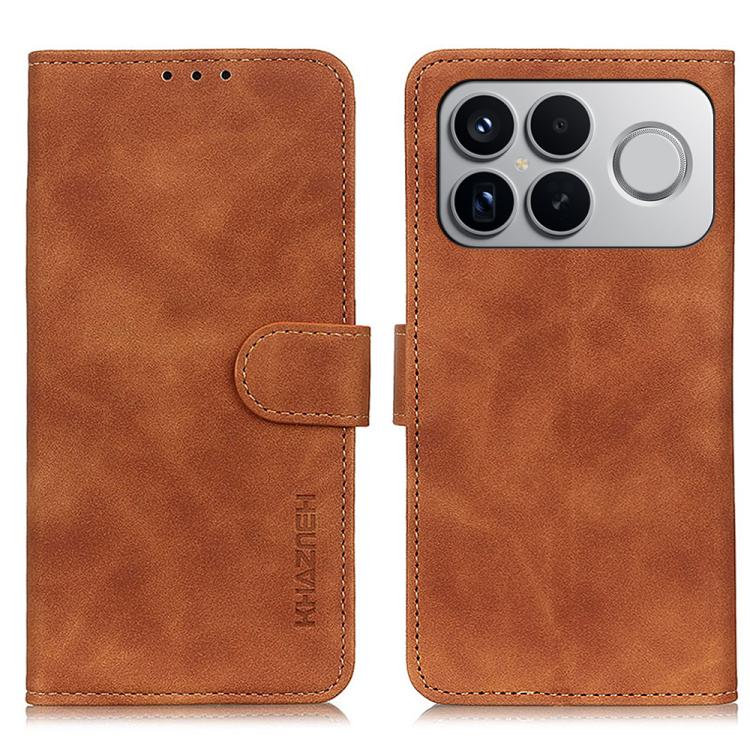 KHAZNEH Retro Texture Flip Leather Phone Case, For Redmi A7 Pro 171mm/Poco C85x 5G, For Redmi Turbo 5 Max / Poco X8 Pro Max, For Redmi Turbo 5 5G / Poco X8 Pro 5G, For Redmi Note 15 Pro+ 5G Global 163.3, For Redmi Note 15 5G Global 164mm               ...