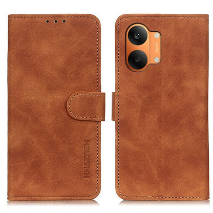 KHAZNEH Retro Texture Flip Leather Phone Case, For Redmi A7 Pro 171mm/Poco C85x 5G, For Redmi Turbo 5 Max / Poco X8 Pro Max, For Redmi Turbo 5 5G / Poco X8 Pro 5G, For Redmi Note 15 Pro+ 5G Global 163.3, For Redmi Note 15 5G Global 164mm               ...
