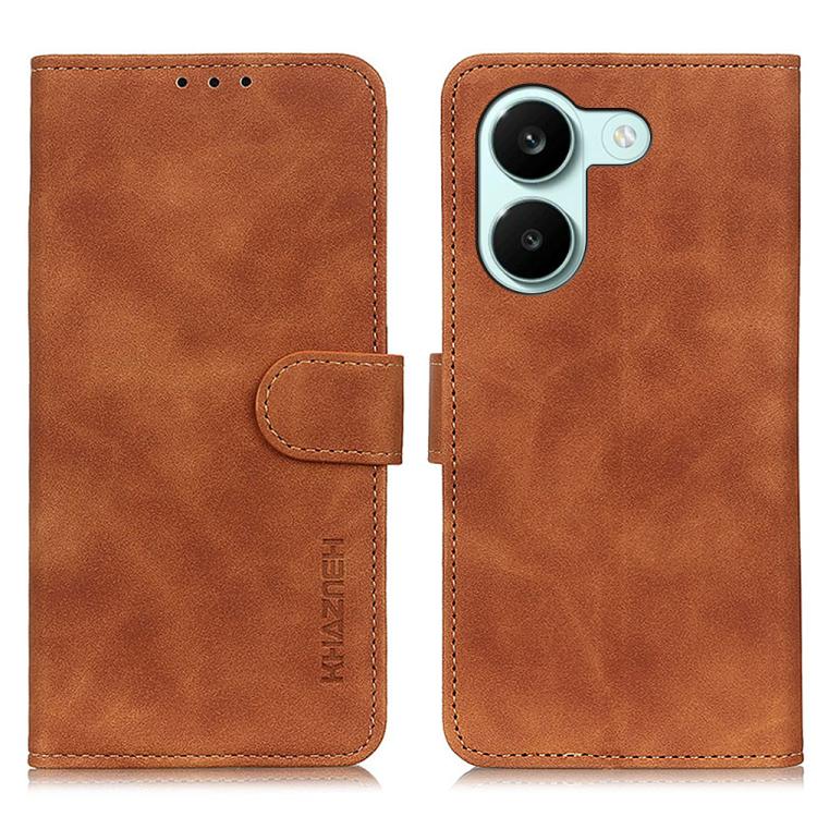 KHAZNEH Retro Texture Flip Leather Phone Case, For Redmi A7 Pro 171mm/Poco C85x 5G, For Redmi Turbo 5 Max / Poco X8 Pro Max, For Redmi Turbo 5 5G / Poco X8 Pro 5G, For Redmi Note 15 Pro+ 5G Global 163.3, For Redmi Note 15 5G Global 164mm               ...